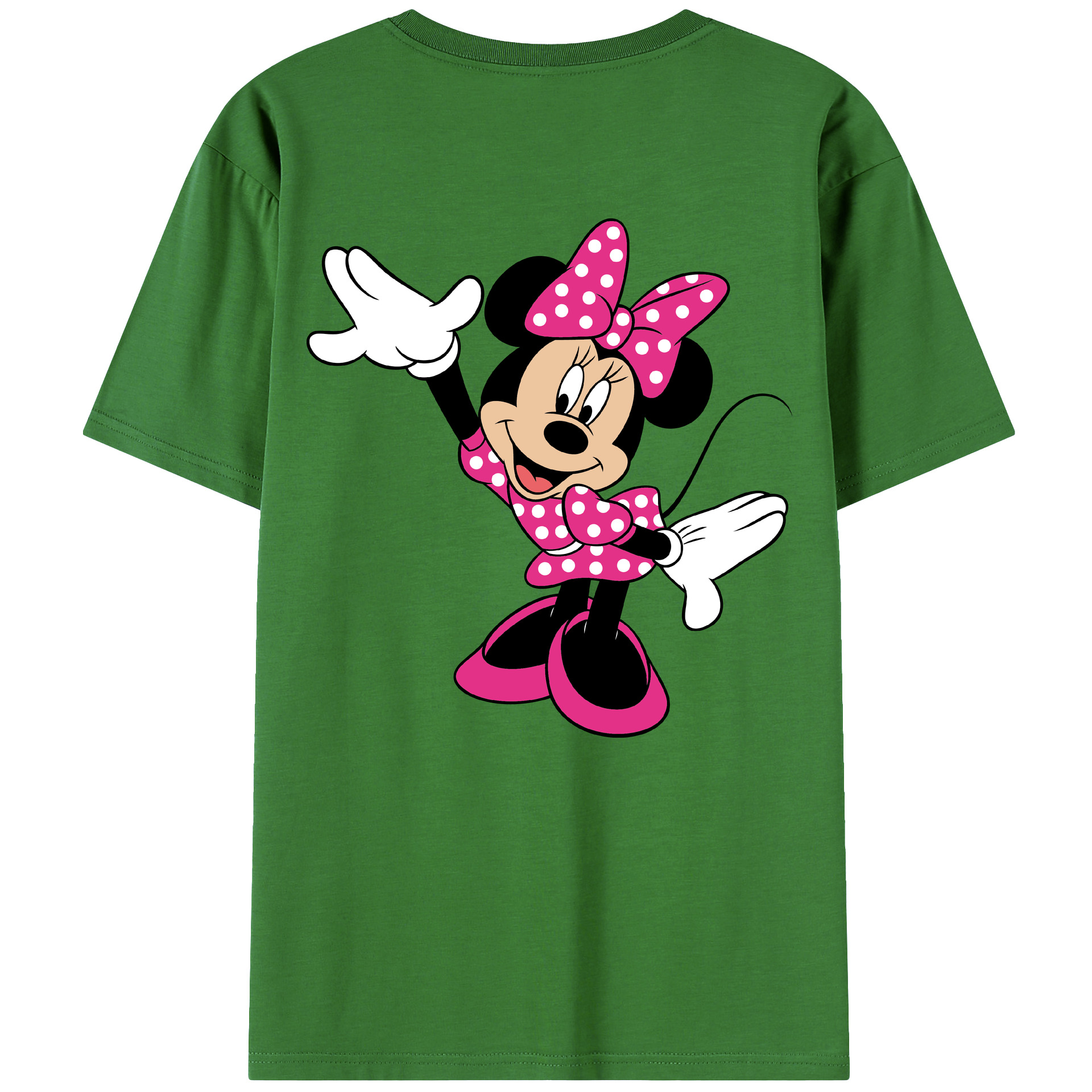 （画像用） ミッキーマウス Mickey Mouse レディース半袖Tシャツ(バックプリント)
